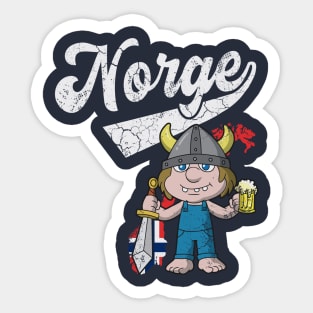 Norge Norwegian Beer Troll Norway Sticker